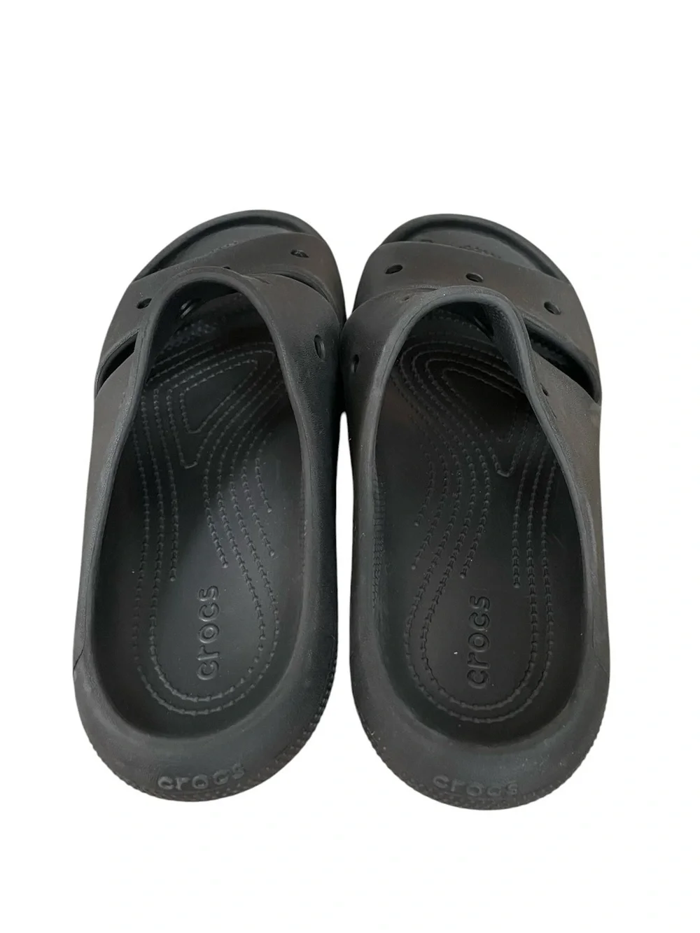 CROCS Classic Black Slide 2 Strap Sandals